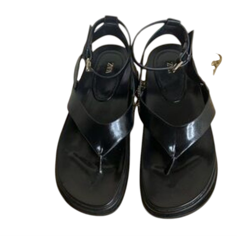 NEW ZARA PLATFORM SANDAL SIZE 10